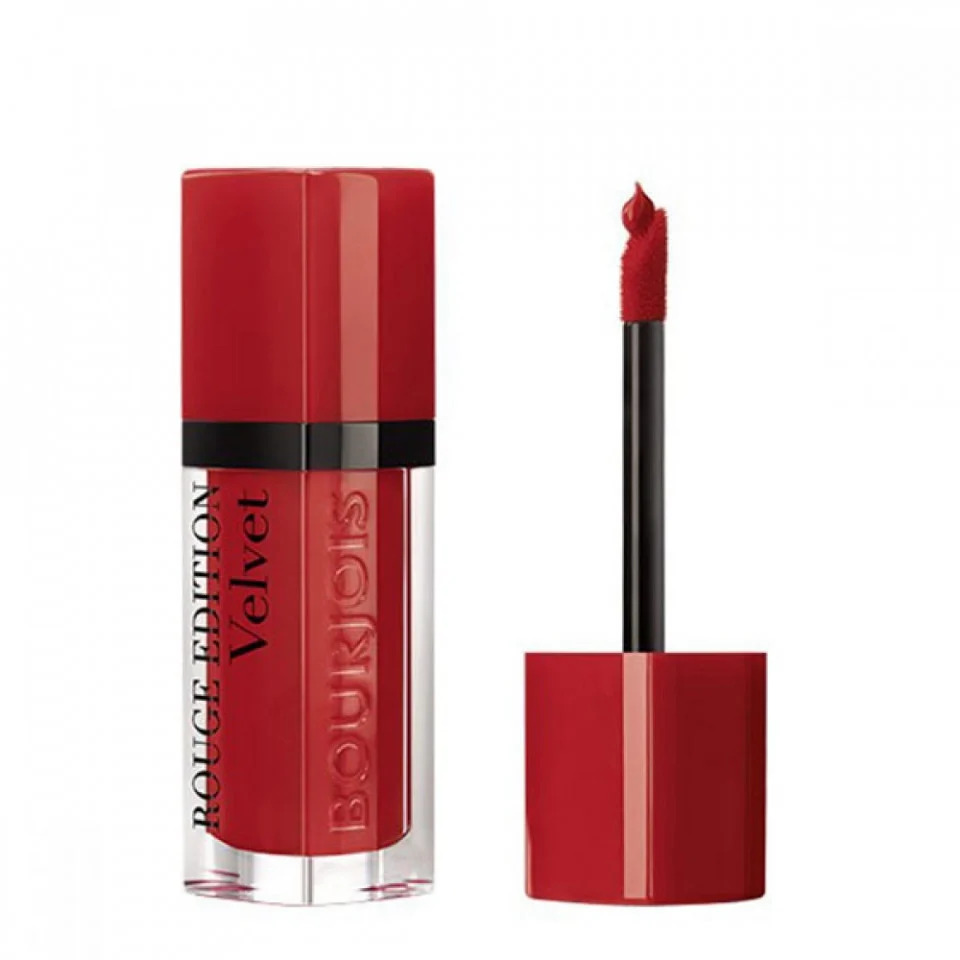 bourjois-bourjois-matte-lipstick-01-personne-ne-rouge-7-7-ml-1669382506 Bourjois, Rouge Edition Velvet, Dimethicon, Mat, Vloeibare lippenstift, 01, Niemand is rood, 7.7 ml - Afbeelding 1