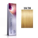 Wella Professionals, Illumina Color, Permanente haarkleuring, 10/38 Bright Light Blonde Golden Blue, 60 ml