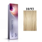 Wella Professionals, Illumina Color, Permanente haarkleuring, 10/93 Bright Light Blonde Pearly Gold, 60 ml