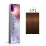 Wella Professionals, Illumina Color, Permanente haarkleuring, 6/37 Dark Blonde Golden Chestnut, 60 ml