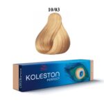 Wella Professionals, Koleston Perfect, Permanente haarkleuring, 10/03 Bright Natural Golden Blond, 60 ml