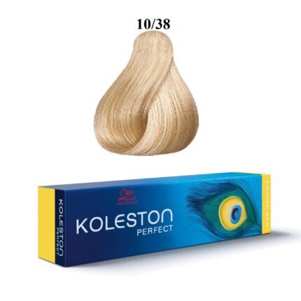 Wella Professionals, Koleston Perfect, Permanente haarkleuring, 10/38 Bright Light Blonde Golden Blue, 60 ml