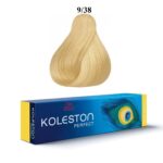 Wella Professionals, Koleston Perfect, Permanente haarkleuring, 9/38 Very Light Blonde Golden Pearl, 60 ml
