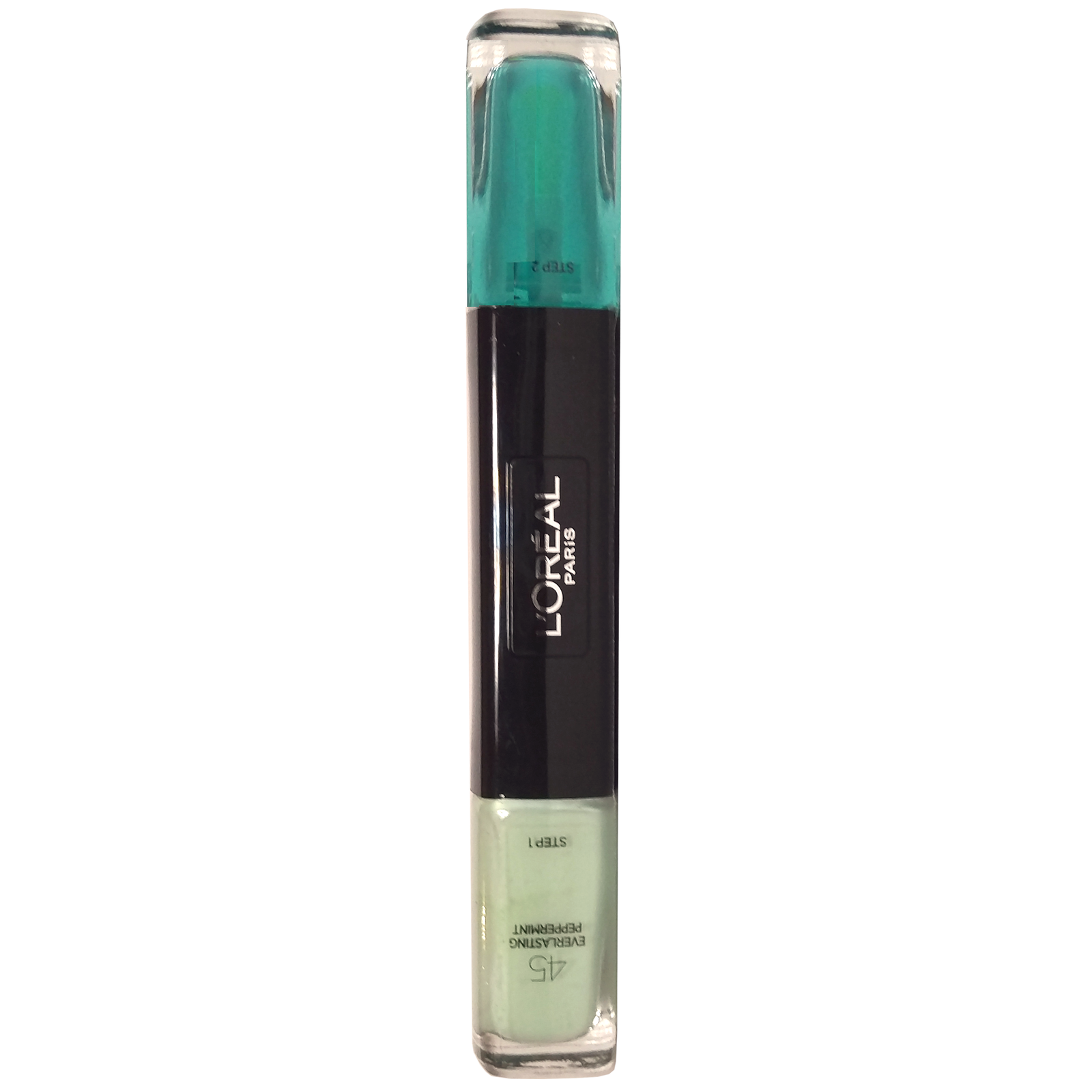 l-oreal-paris-infallible-gel-effect-nail-polish-2-in-1-45-always-a-lady-x2-5-ml-1677228448 L'Oreal Paris, Infallible, Gel-effect, Nagellak 2-in-1, 45, Eeuwige pepermunt, 2 x, 5 ml - Afbeelding 1