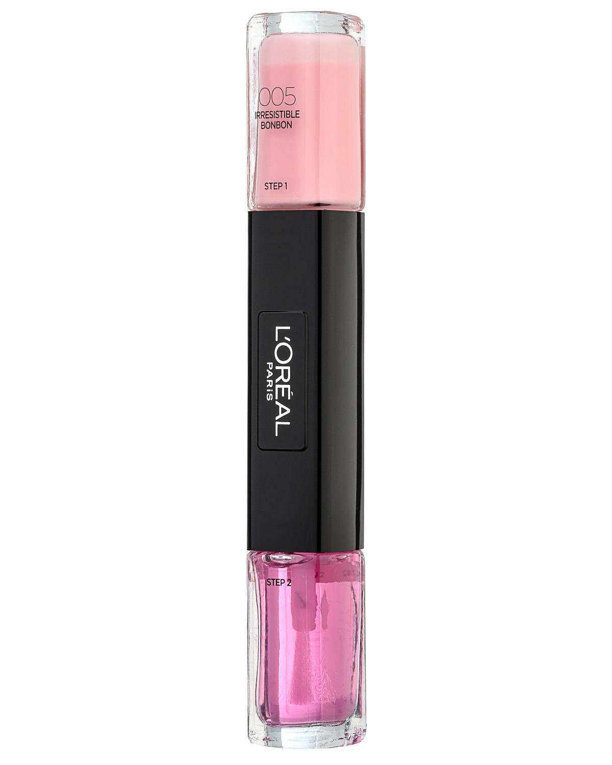 l-oreal-paris-infallible-nail-polish-2-in-1-005-irresistible-bonbon-2x-5-ml-1681903838 L'Oreal Paris, Infallible, Nagellak 2-in-1, 005, Onweerstaanbare Bonbon, 2 x, 5 ml - Afbeelding 1