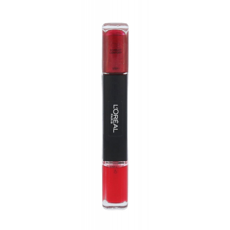 l-oreal-paris-infallible-nail-polish-2-in-1-018-scarlet-century-5-ml-1670326783 L'Oreal Paris, Infallible, Nagellak 2-in-1, 018, Scharlaken eeuw, 2 x, 5 ml - Afbeelding 1