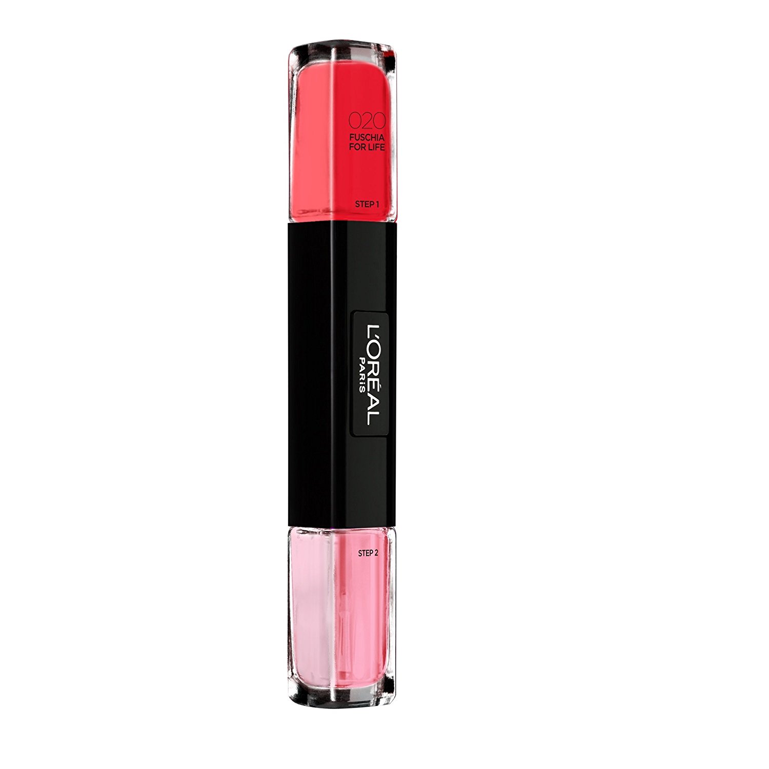 l-oreal-paris-infallible-nail-polish-2-in-1-020-fuschia-for-life-2x-5-ml-1681897417 L'Oreal Paris, Infallible, Nagellak 2-in-1, 020, Fuchsia voor het leven, 2 x, 5 ml - Afbeelding 1