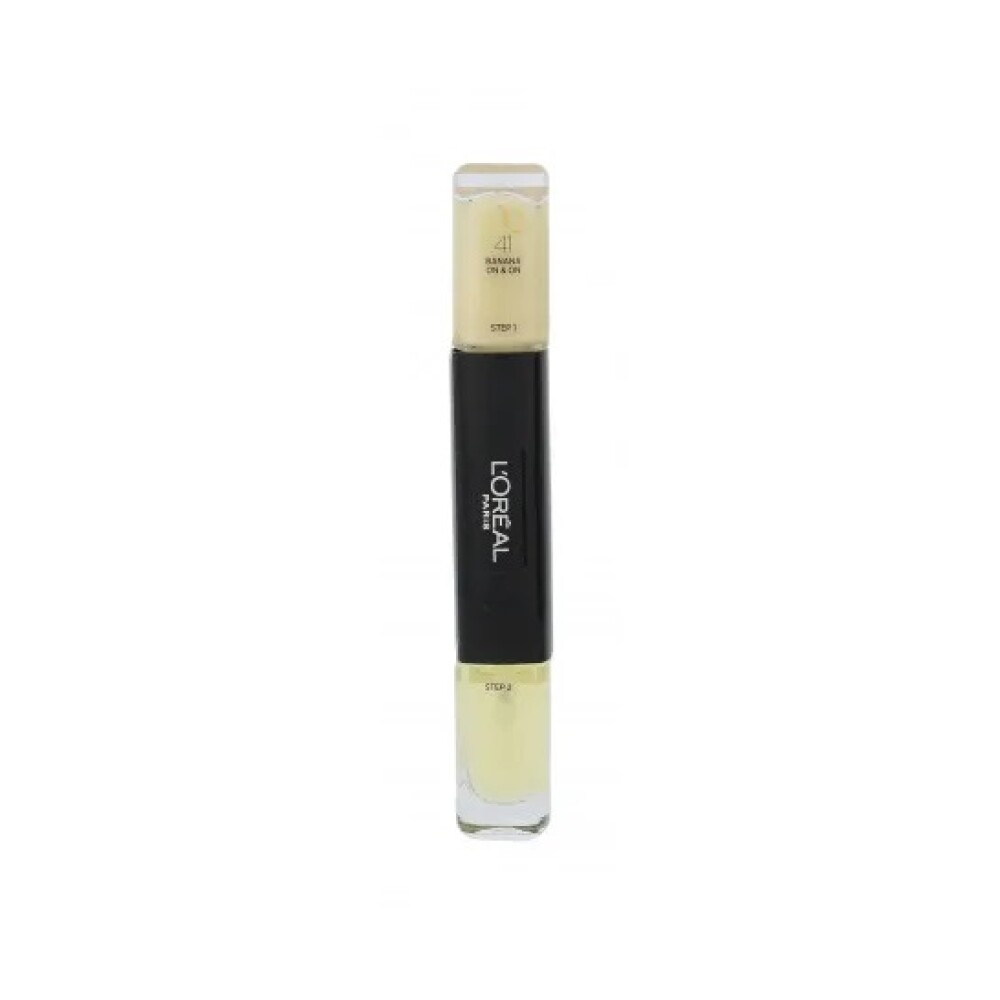 l-oreal-paris-infallible-nail-polish-2-in-1-041-banana-on-8-on-5-ml-1670328129 L'Oreal Paris, Infallible, Nagellak 2-in-1, 041, Banaan op 8 op, 2 x, 5 ml - Afbeelding 1