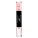 L'Oreal Paris, Infallible, Nagellak 2-in-1, 042, Onbeperkt Lollpink, 2 x, 5 ml