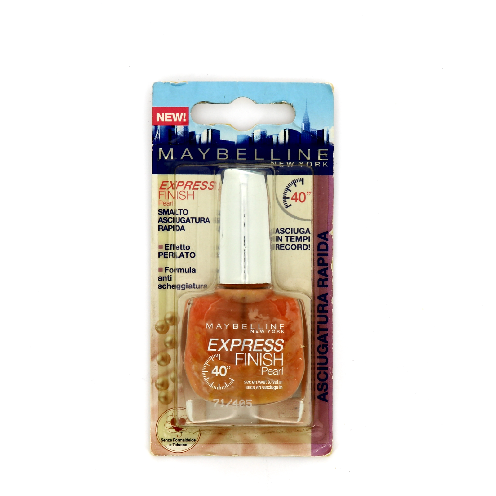 maybelline-express-finish-40-seconds-nail-polish-nr-405-pearl-10-ml-1683717714 Maybelline, Express Finish 40 Seconds, Nagellak, Nr. 405, Parel, 10 ml - Afbeelding 1