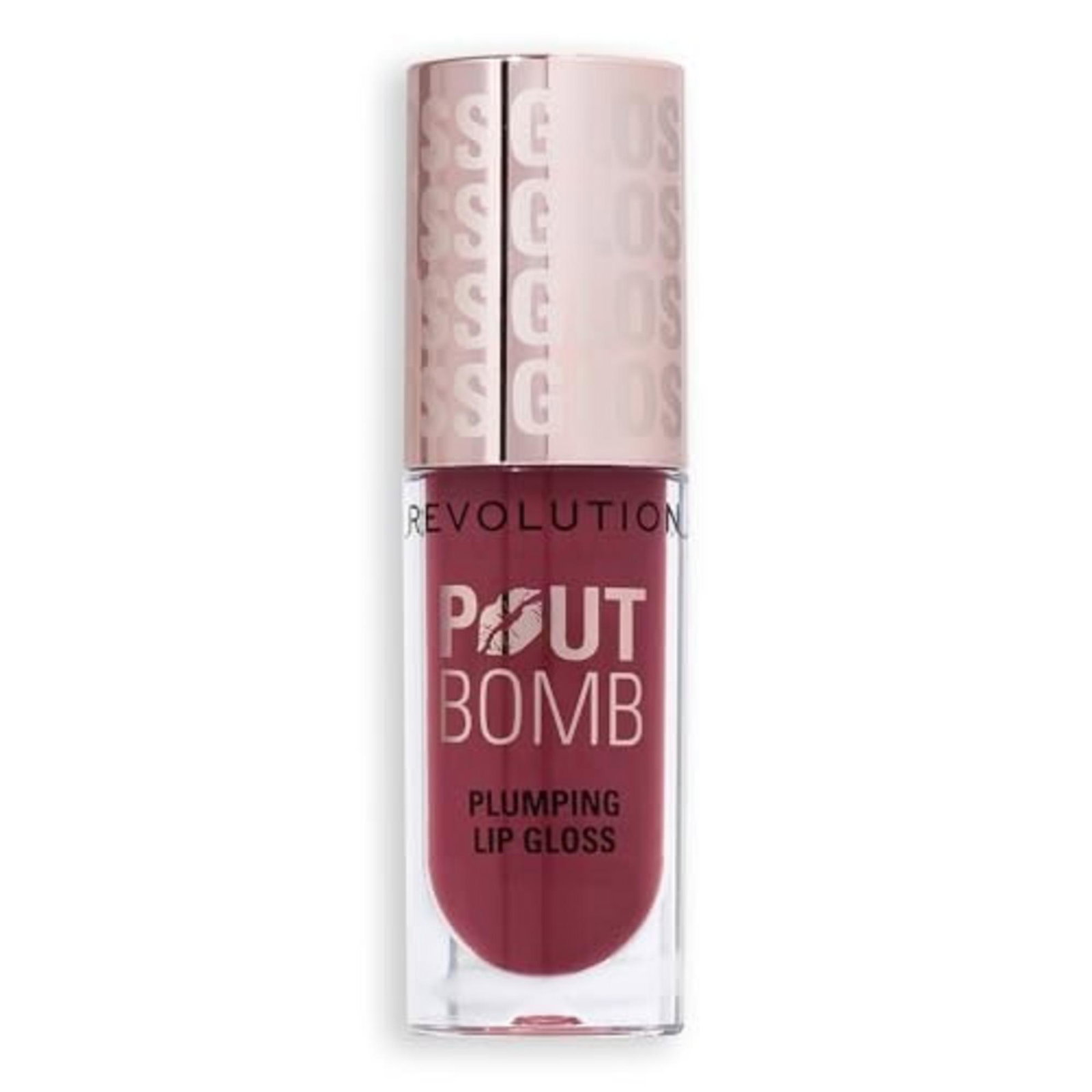 00365057566843638-1-6a27ed830561f Makeup Revolution, Pout Bomb, Dik, Lipgloss, Rosewood Rose, 4.6 ml - Afbeelding 1