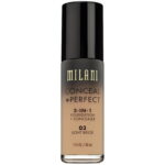 Milani, Conceal + Perfect, Vloeibare foundation & concealer 2-in-1, 03, Lichtbeige, 30 ml