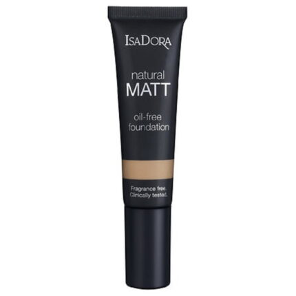 IsaDora, Natural Matt, Olievrij, Mat, Vloeibare foundation, 18, Amandel, 35 ml