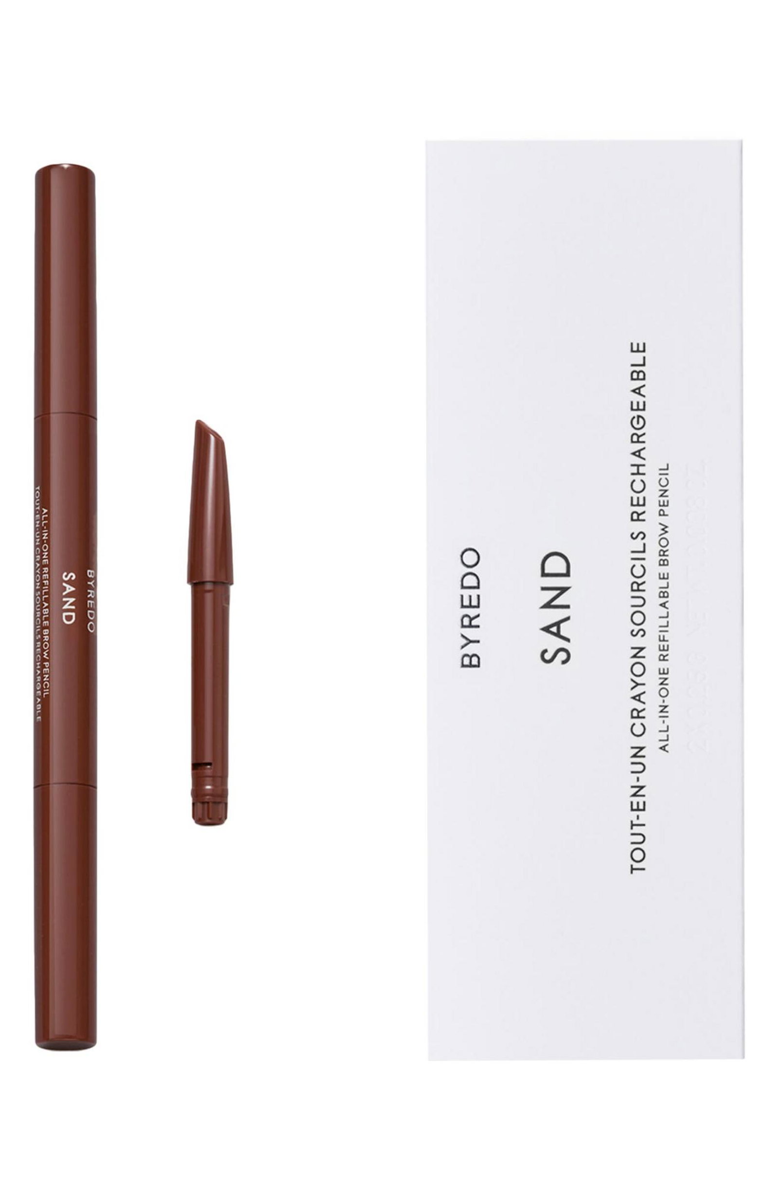 08037340032859591-0-695f5f53d49a1 Byredo, All-In-One, Waterdicht, Potlood, Wenkbrauwcrème potlood & borstel 2-in-1, 01, Zand, 0.5 g - Afbeelding 1