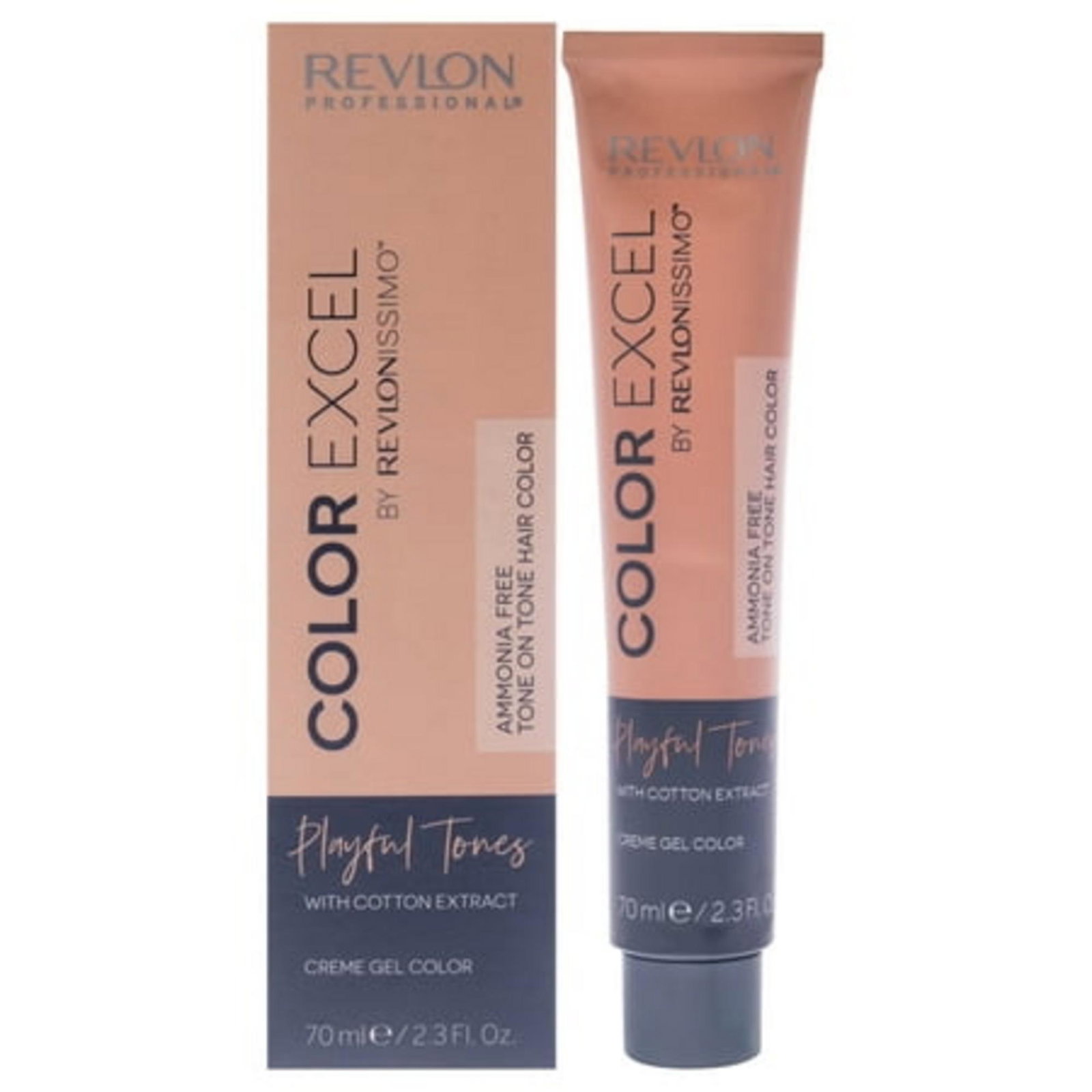 08038007376006270-0-695cd61c0f373 Revlon, Color Excel Playful Tones, Haarkleuringsgel, 500 , 70 ml - Afbeelding 1
