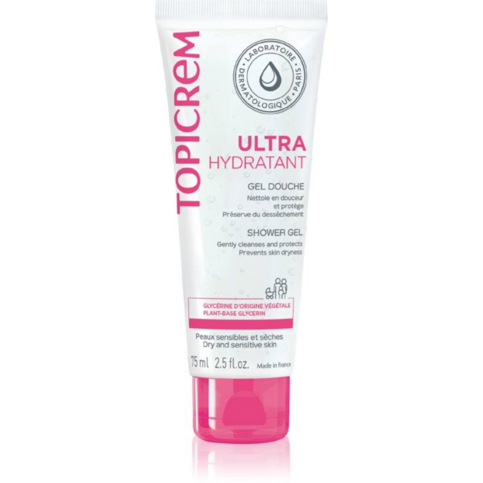 20423700281704891-1-6a578b5aa2ec6 Topicrem, Ultra Hydratant, Cleansing & Softening, Douchegel, Gevoelig, 75 ml - Afbeelding 1