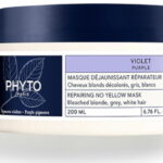 Phyto, Anti-yellow Mask Phyto Violet, Haarbehandelingscrèmemasker, Repareren, 200 ml