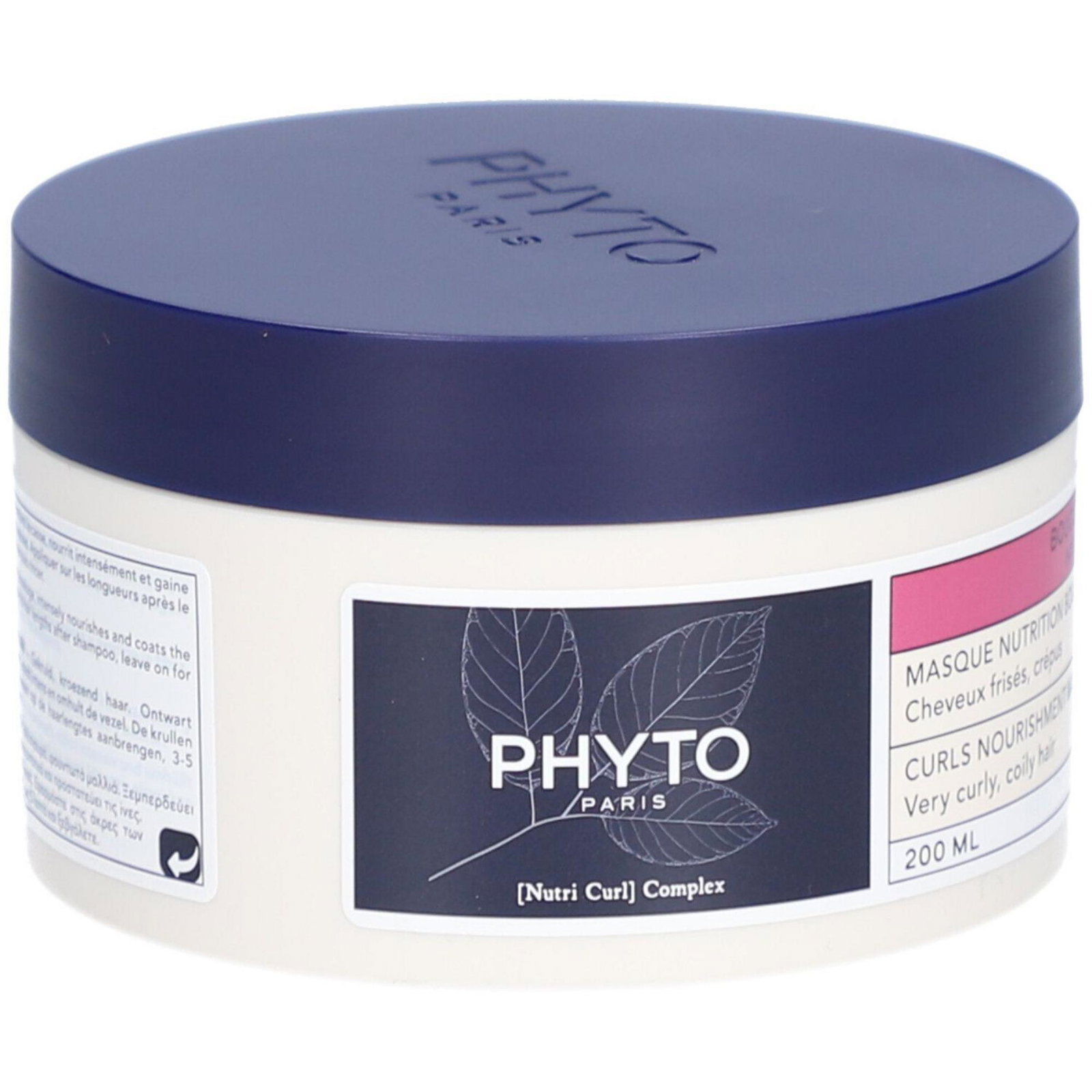 20423701436930530-2-6a577899da7c7 Phyto, Intense Curls, Haarbehandelingscrèmemasker, Detangling & Nourishing, Na het wassen, 200 ml - Afbeelding 1