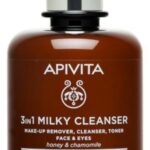 Apivita, 3in1 Milky Cleanser, Reiniging en hydratatie, Reinigingsmelk, Face & Eyes, 300 ml