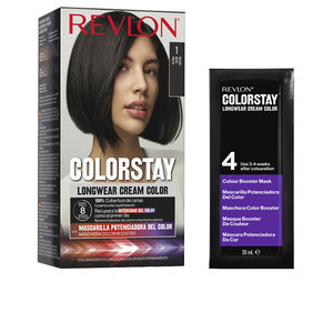 309970210502-68b9068f29091 Revlon, Colorstay, Permanente haarkleuring, 1 Black, 130 ml - Afbeelding 1