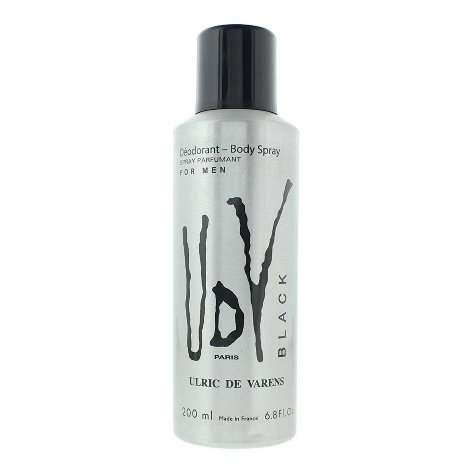 10050923-00101 Ulric De Varens, Black, Deodorantspray, Voor mannen, 200 ml - Afbeelding 1