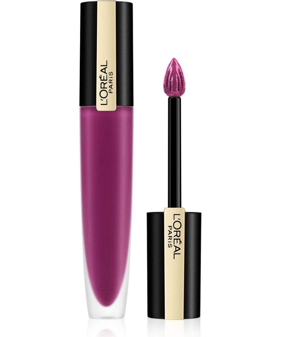 3600523543908-68d6637f76094 L'Oreal Paris, Rouge Signature, Mat, Vloeibare lippenstift, 104, I Rebel, 7 ml - Afbeelding 1