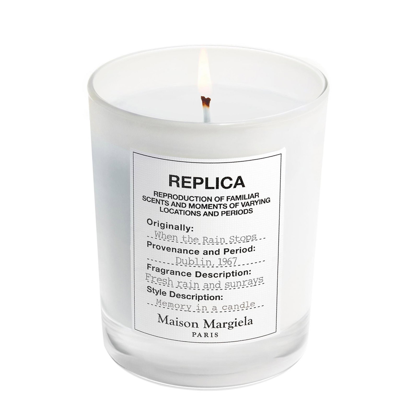 3614273922647-0-69d43066e660b Maison Margiela, Replica When The Rain Stops, Vers, Geurkaars, 165 g - Afbeelding 1