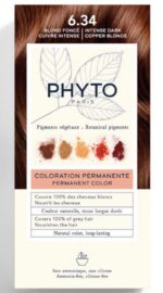 Phyto, Color Kit Coloration, Permanente haarkleuring, 6.34 Intense Dark Copper Blonde, 1 st - Afbeelding 2