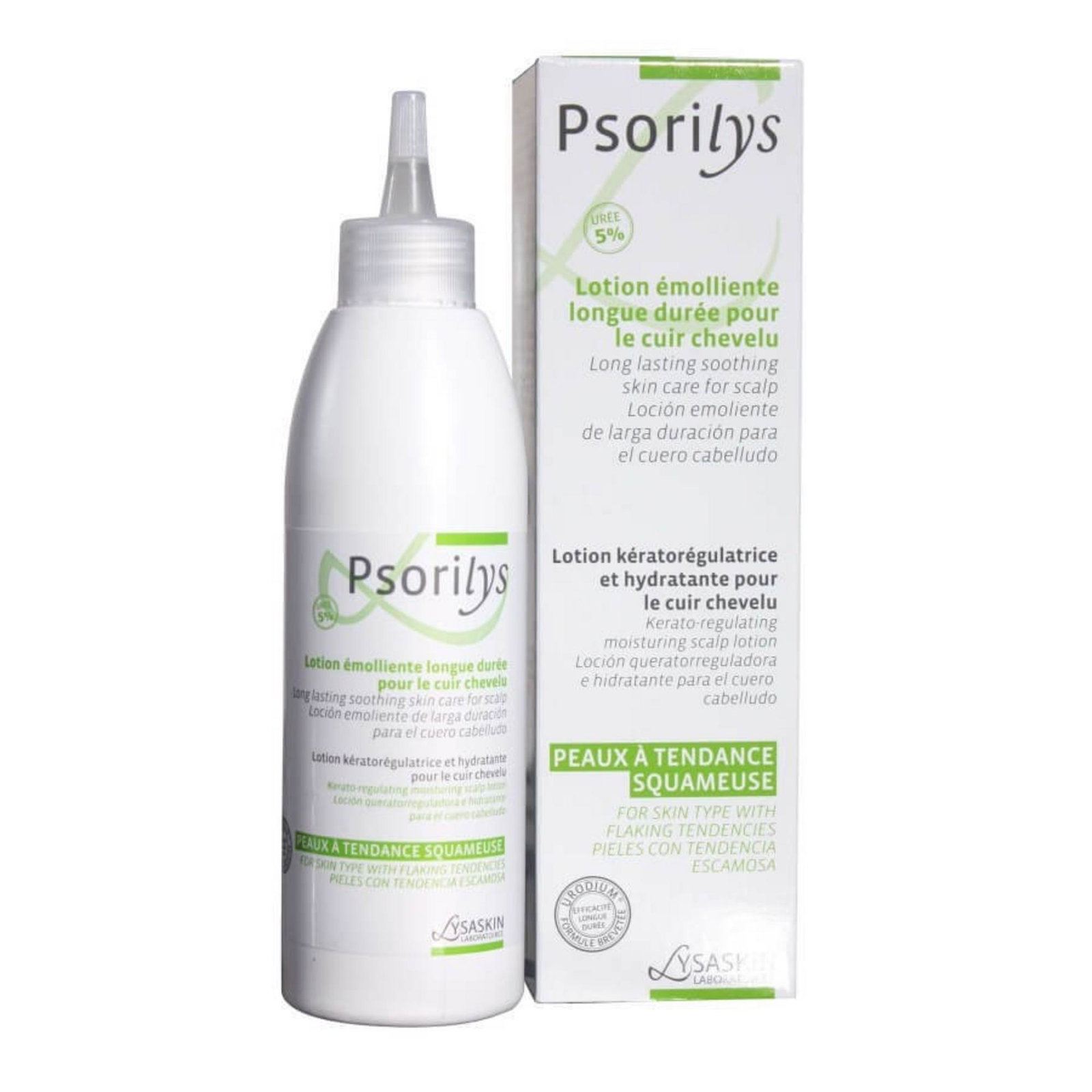 3760100590326-0-6975433de095c Lab Lysaskin, Psorilys, Haarbehandeling shampoo, Kerato-verminderend, Voor droge/schilferige hoofdhuid, 150 ml - Afbeelding 1