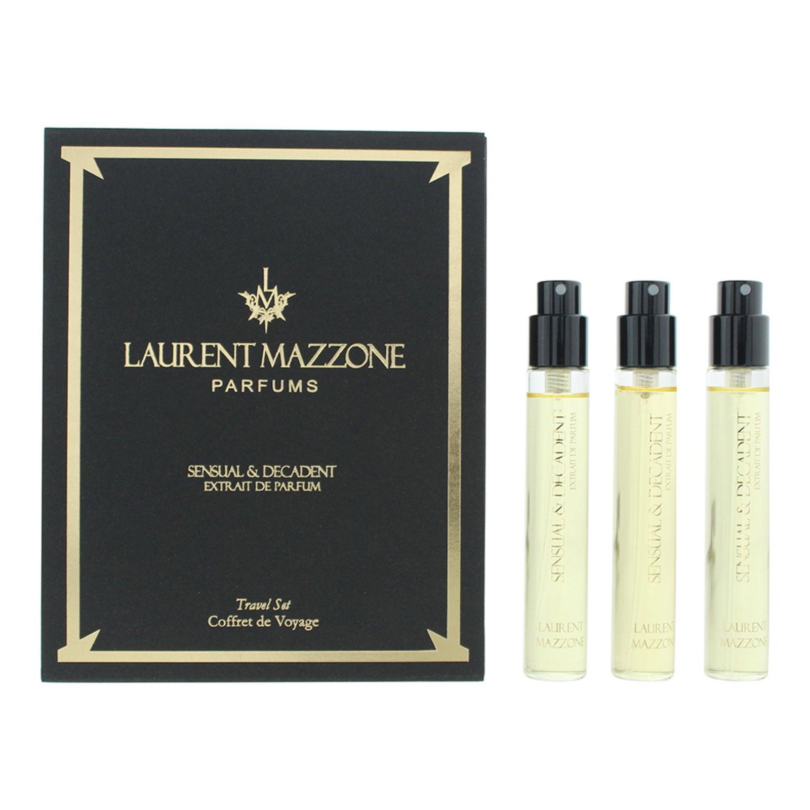 10052165-00101 Set Trio, Laurent Mazzone, Sensual & Decadent, Parfumextract, Uniseks, 3 st, 15 ml - Afbeelding 1