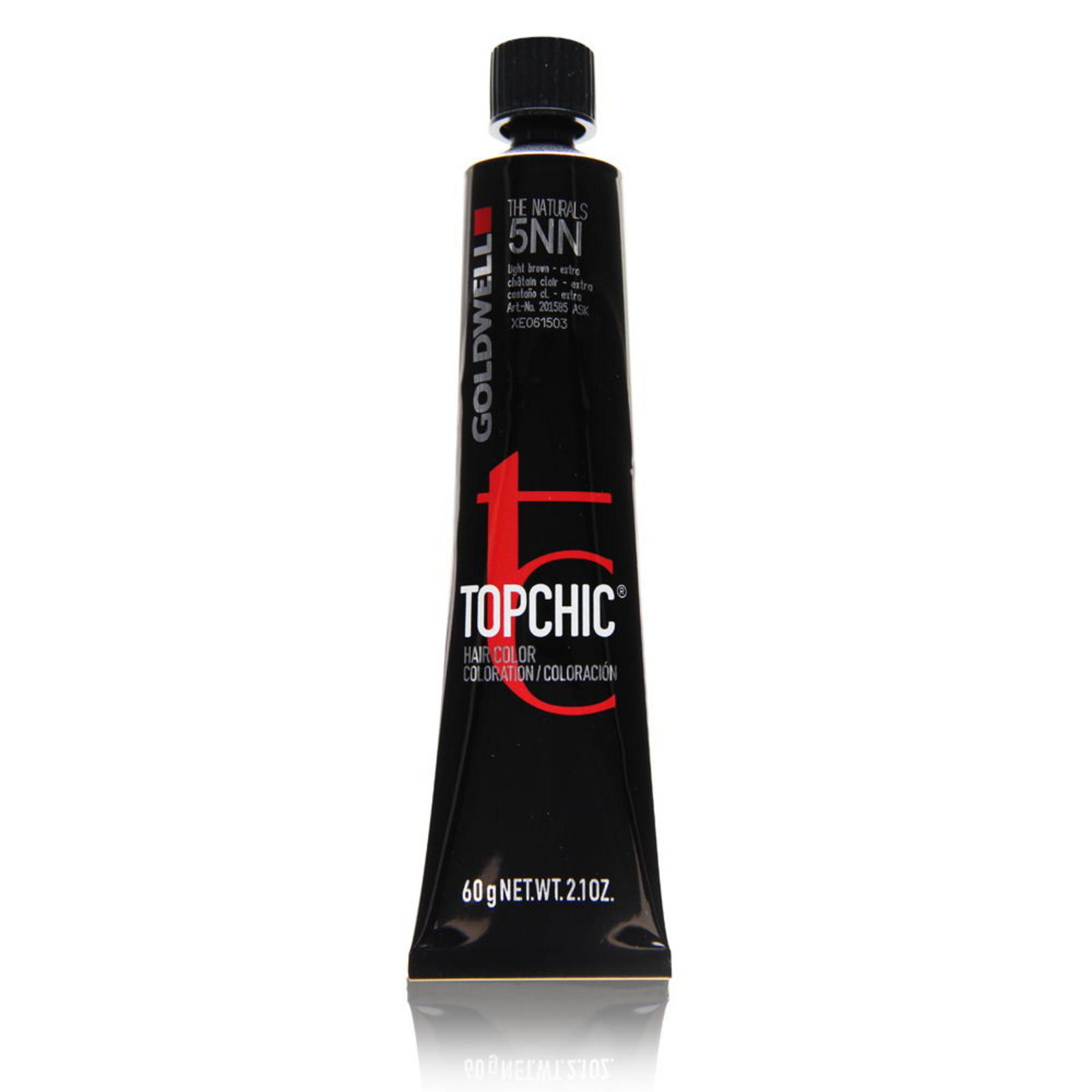4021609000174-0-69ccb9128e862 Goldwell, TopChic, Permanente haarkleuring, 5NN Light Brown Extra, 60 ml - Afbeelding 1