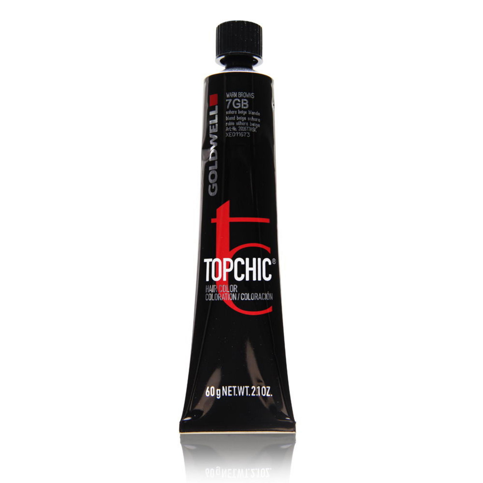 4021609000686-0-69cc244036707 Goldwell, TopChic, Permanente haarkleuring, 7GB Sahara Beige Blonde, 60 ml - Afbeelding 1
