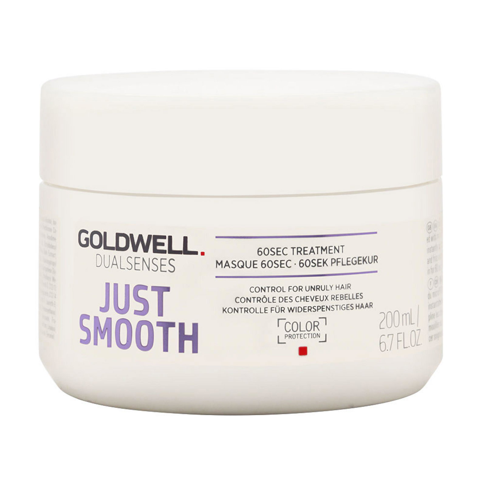 4021609061304-2-69cc858238810 Goldwell, Just Smooth, Haarbehandelingscrèmemasker, 60 Sec Treatment, Wekelijks, 200 ml - Afbeelding 1