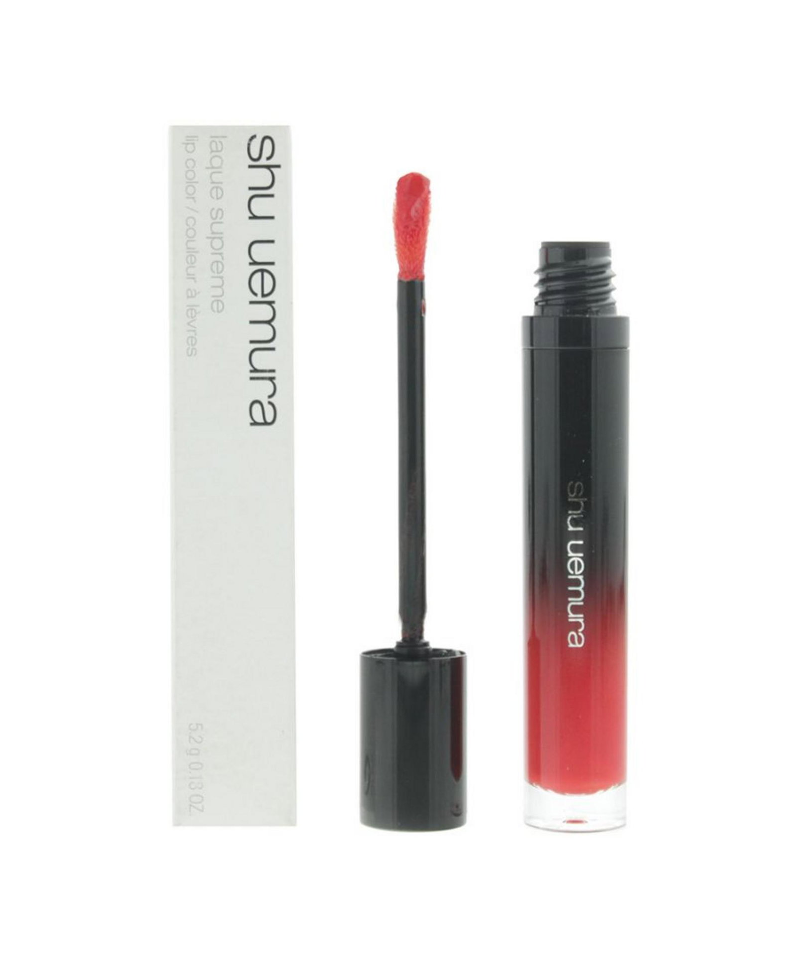 4935421656399-1-68e44c4cf1874 Shu Uemura, Laque Supreme, Lakachtig, Lipgloss, OR01, Robijnoranje, 5.2 g - Afbeelding 1