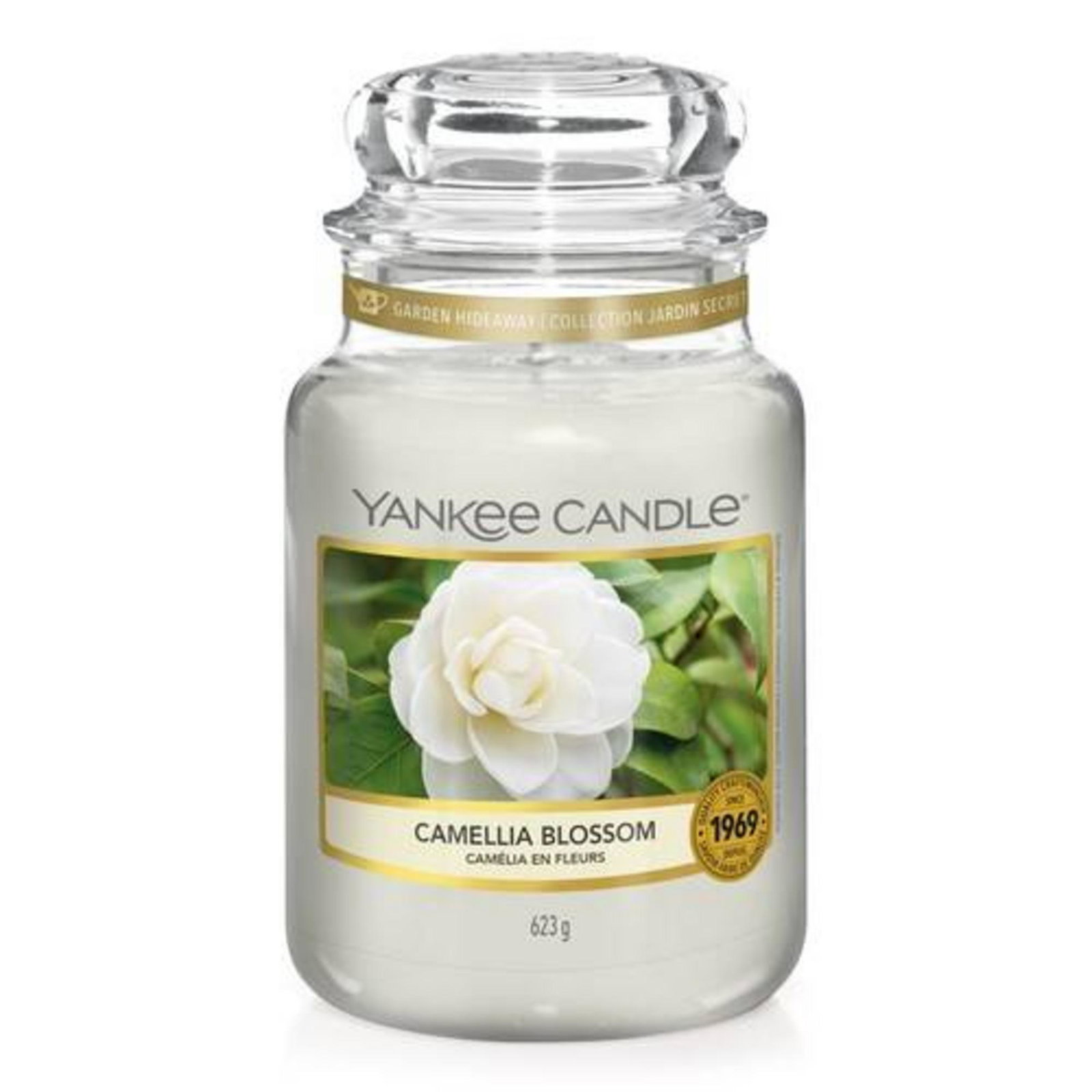 5038581091396-1-68fc47c0699cf Yankee Candle, Camellia Blossom, Geurkaars, 623 g - Afbeelding 1