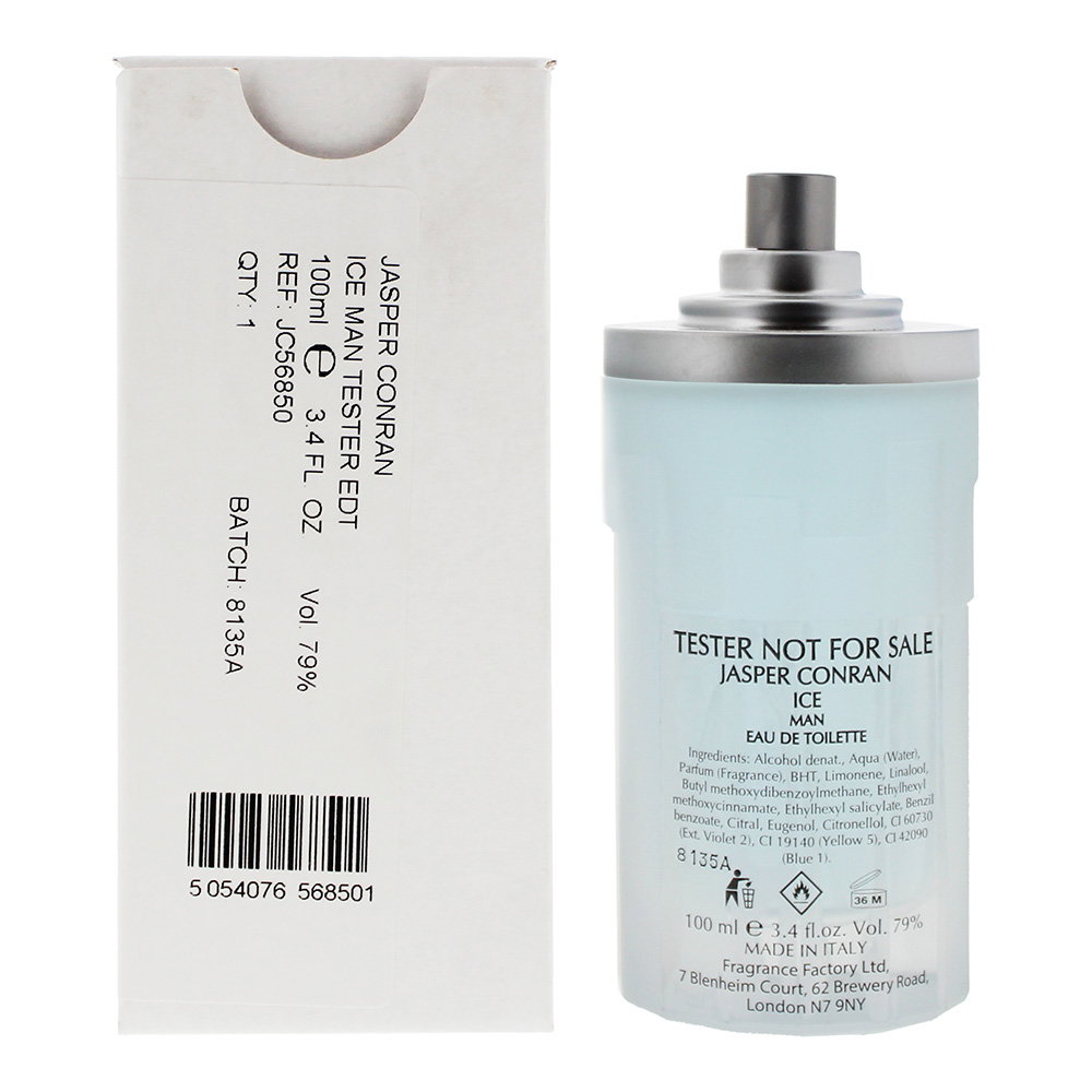 10037151-001 Jasper Conran, Ice, Eau de Toilette, Voor mannen, 100 ml *Tester - Afbeelding 1