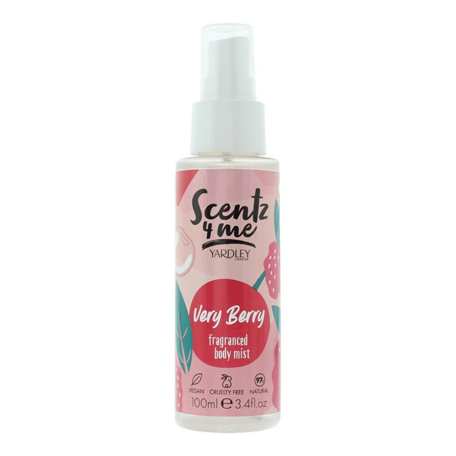 5056179305229-0-6932ccc816fd8 Yardley, Scentz 4 Me Very Berry, Geparfumeerde spray, Uniseks, 100 ml - Afbeelding 1