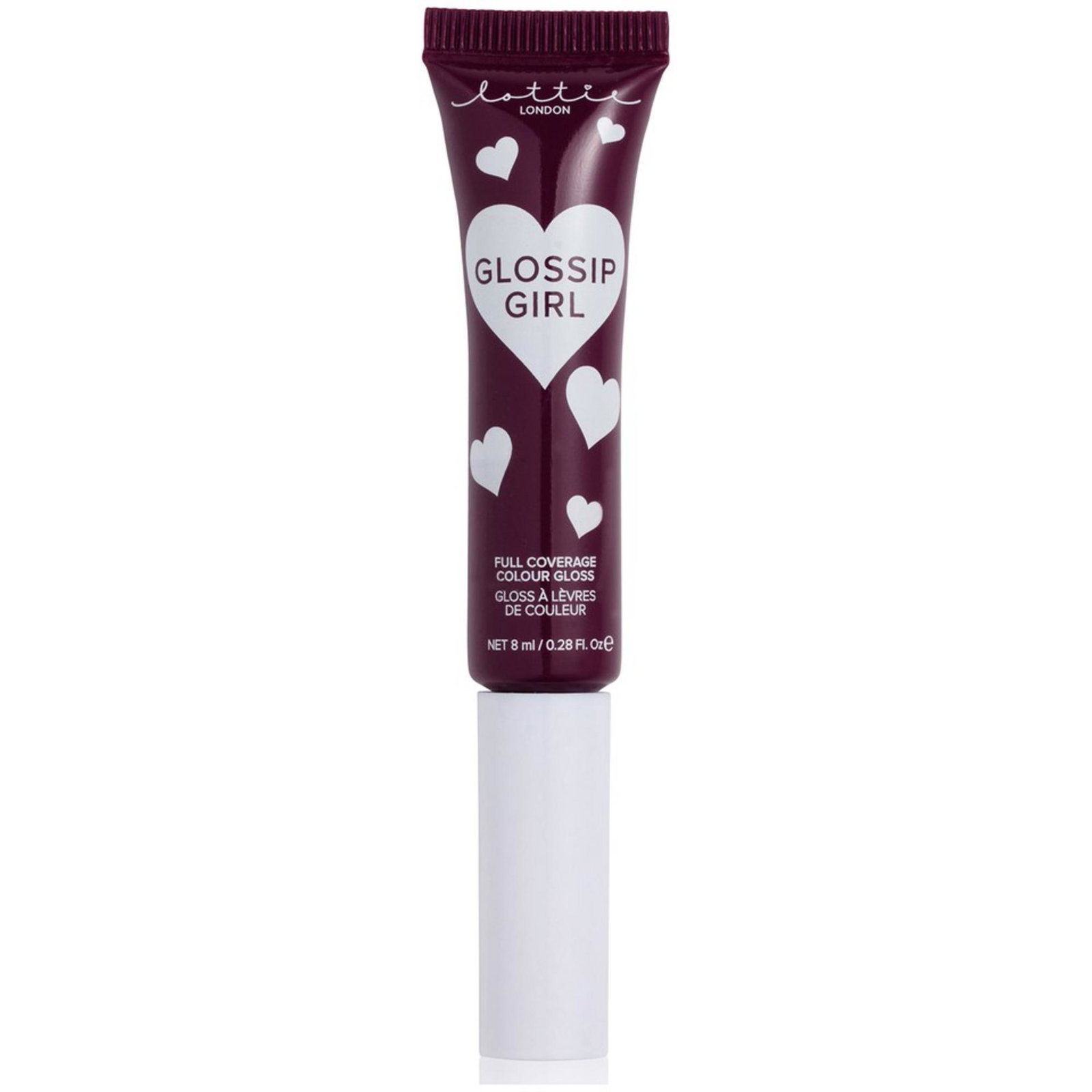 5060414316529-0-68e8ab6ec5ad8 Lottie London, Gossip Girl, Niet-plakkerig, Lipgloss, Hype, 8 ml - Afbeelding 1