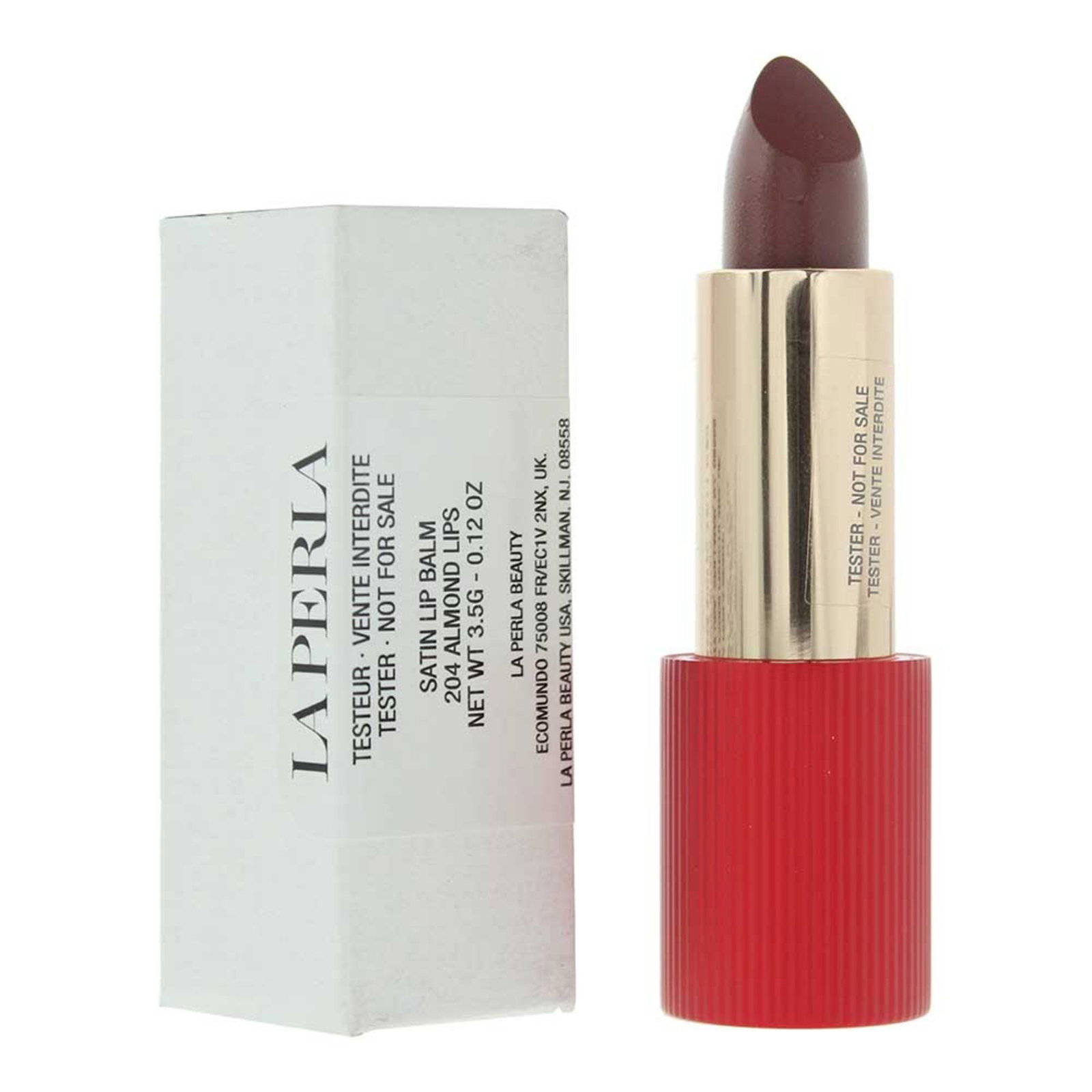10053929-001 La Perla, Satin Lips, Lippenbalsem, 204, Amandel, 3.5 g *Tester - Afbeelding 1