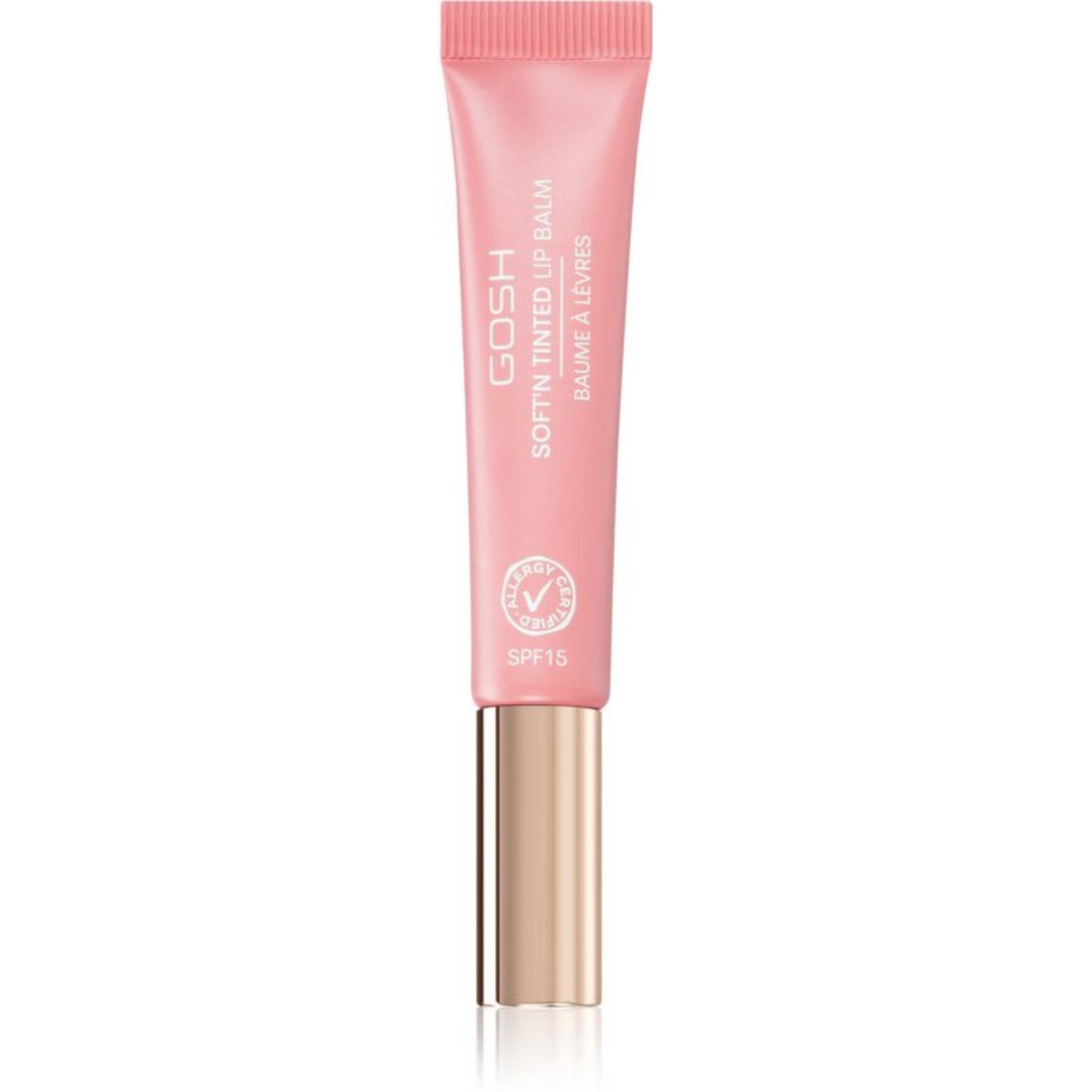5711914179526-1-68fc5e05aeebc Gosh, Soft'n Clear, Veganist, Gehydrateerd, Lippenbalsem, 001, Naakt, SPF 15, 8 ml - Afbeelding 1