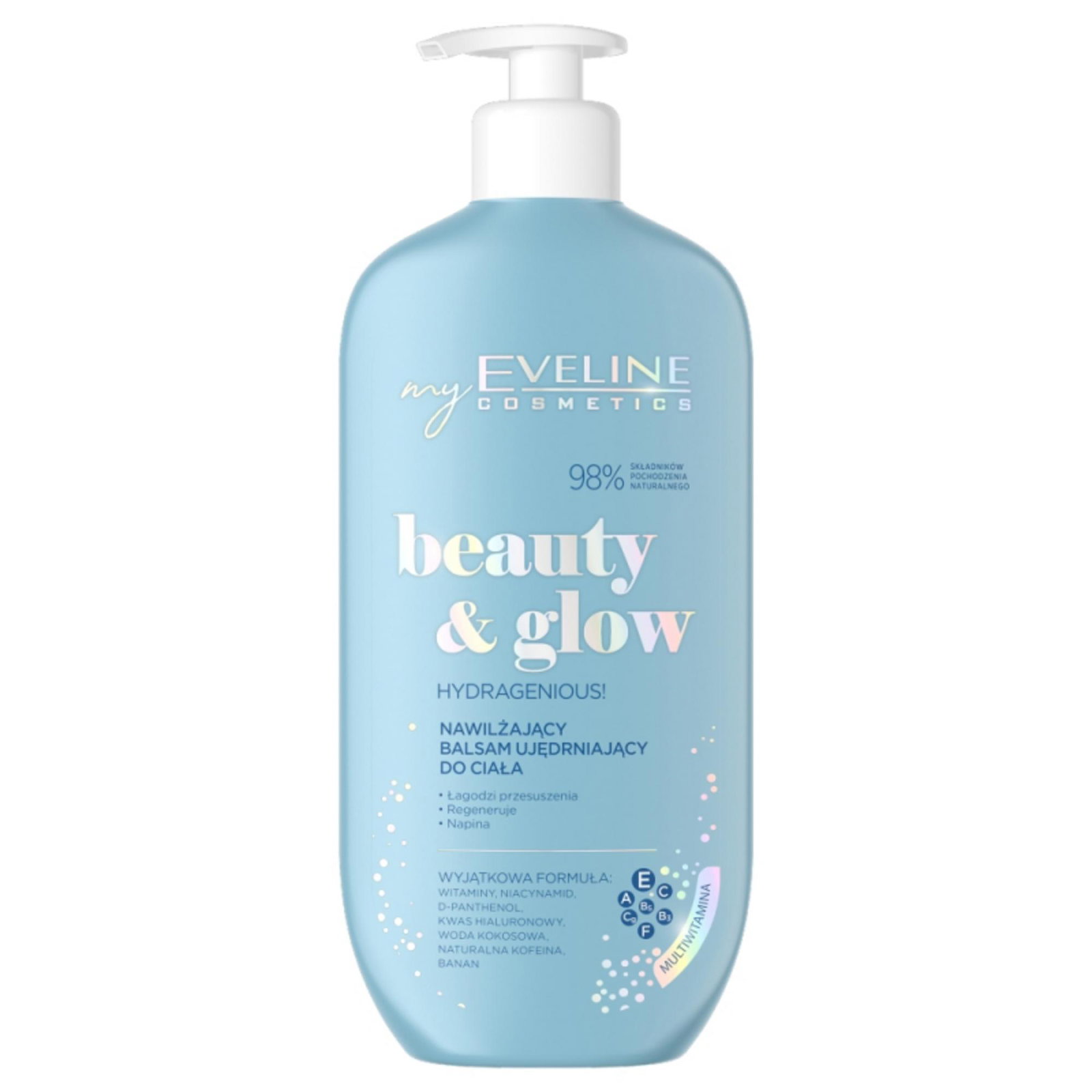 5903416040484-1-69af3d06ecb89 Eveline Cosmetics, Beauty & Glow, Veganist, Versteviging, Dagelijks, Bodylotion, Lichaam, 350 ml - Afbeelding 1