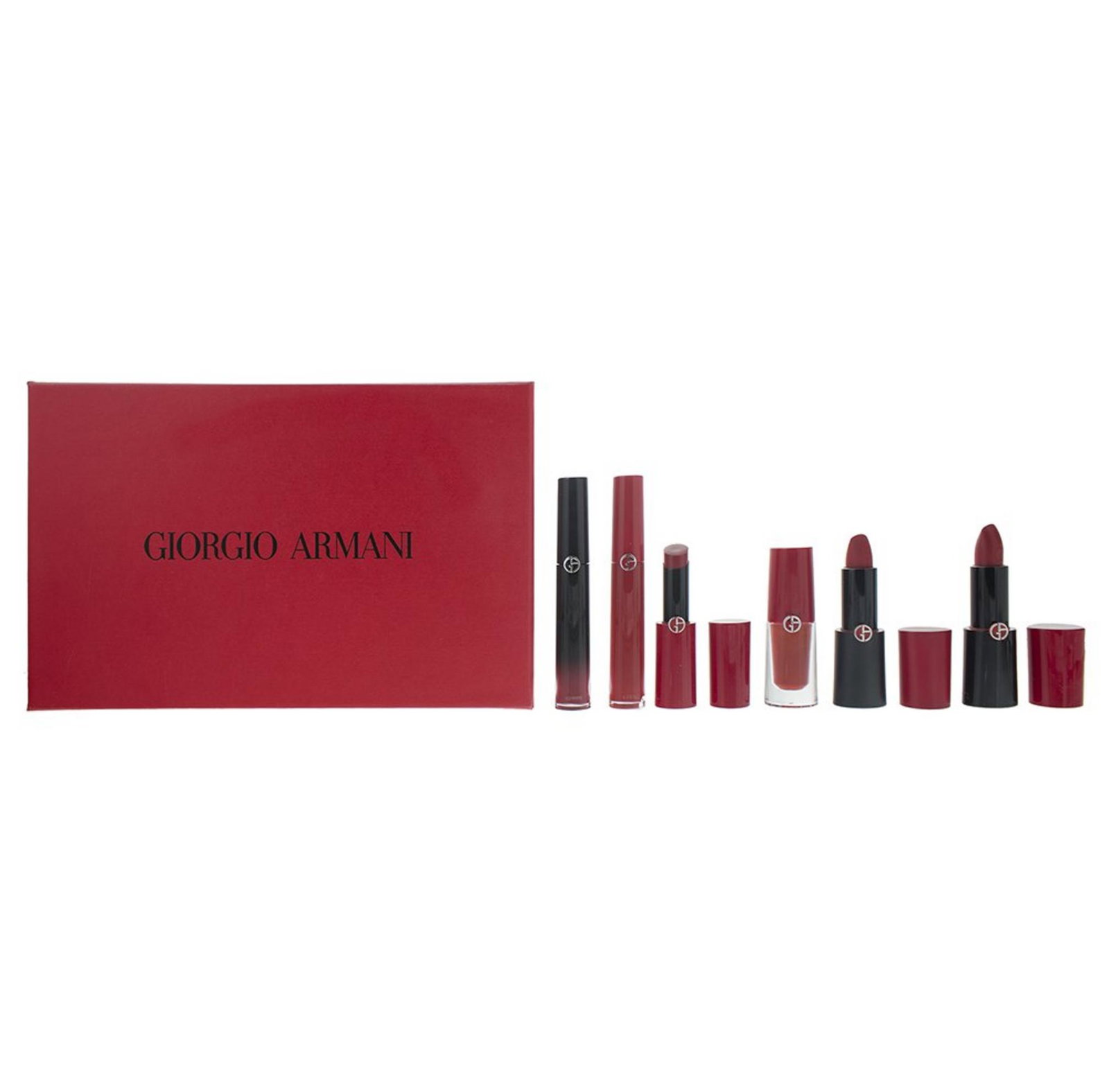 68fc61e8e73021761370600 Set Giorgio Armani: Rouge d'Armani, Matte, Cream Lipstick, 400, Four Hundred, 4 g + Lip Maestro, Lip Stain, Liquid Lipstick, 400, 6.5 ml + Lip Magnet, Liquid Lipstick, 400, 3.9 ml + Ecstasy Lacquer , Shining, Lip Gloss, 400, 3 ml + Rouge d'Armani, Cream Lipstick, 400, 4 g + Ecstasy Shine, Cream Lipstick, 400, 3 g - Afbeelding 1