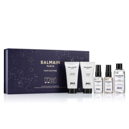 Set Balmain Professionnel: Moisturizing, Hair Shampoo, For Hydration, 50 ml + Moisturizing, Hair Conditioner, For Hydration, 50 ml + Balmain Professionnel, Salt Spray, For Definition & Texture, Light Hold, 50 ml + Argan Moisturising Elixir, Hair Oil, For Nourishing, 100 ml + Balmain Professionnel, Argan Oil, Hair Leave-In Conditioner, For Hydrate/Detangle & Shine, 50 ml