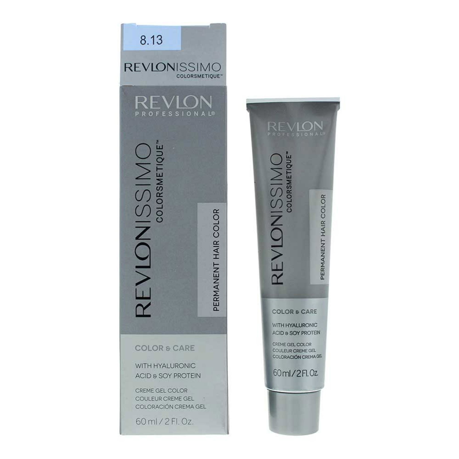 10054181-00101 Revlon, Revlonissimo Colorsmetique, Permanente haarkleuring, 8.13 Light Frosty Beige Blonde, 60 ml - Afbeelding 1