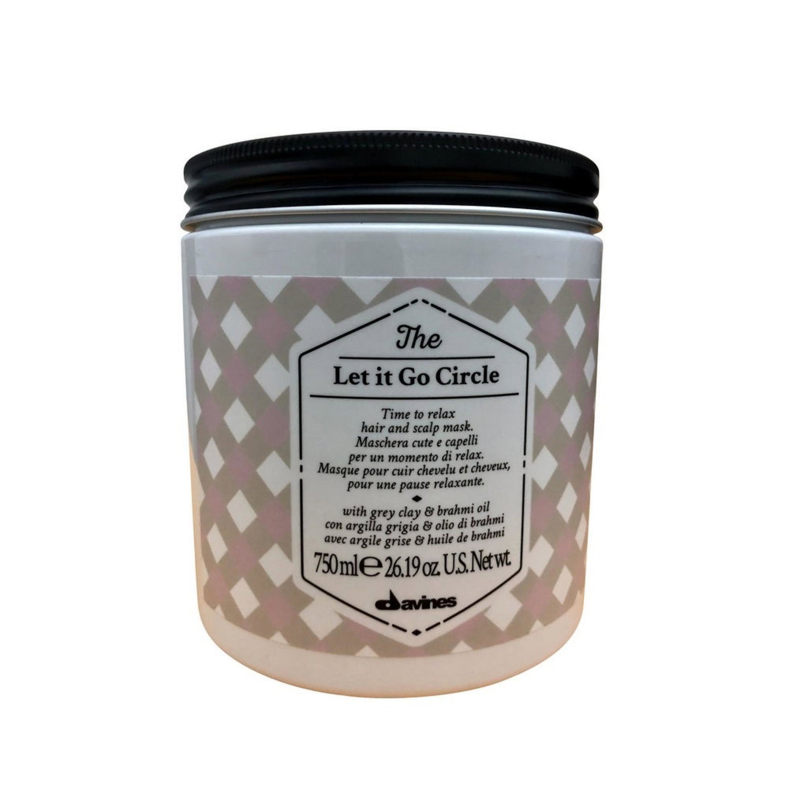 8004608264187-0-6937b88f3013f Davines, The Let it Go Circle, Haarbehandelingscrèmemasker, Moisturization, Frizz Control, 750 ml - Afbeelding 1