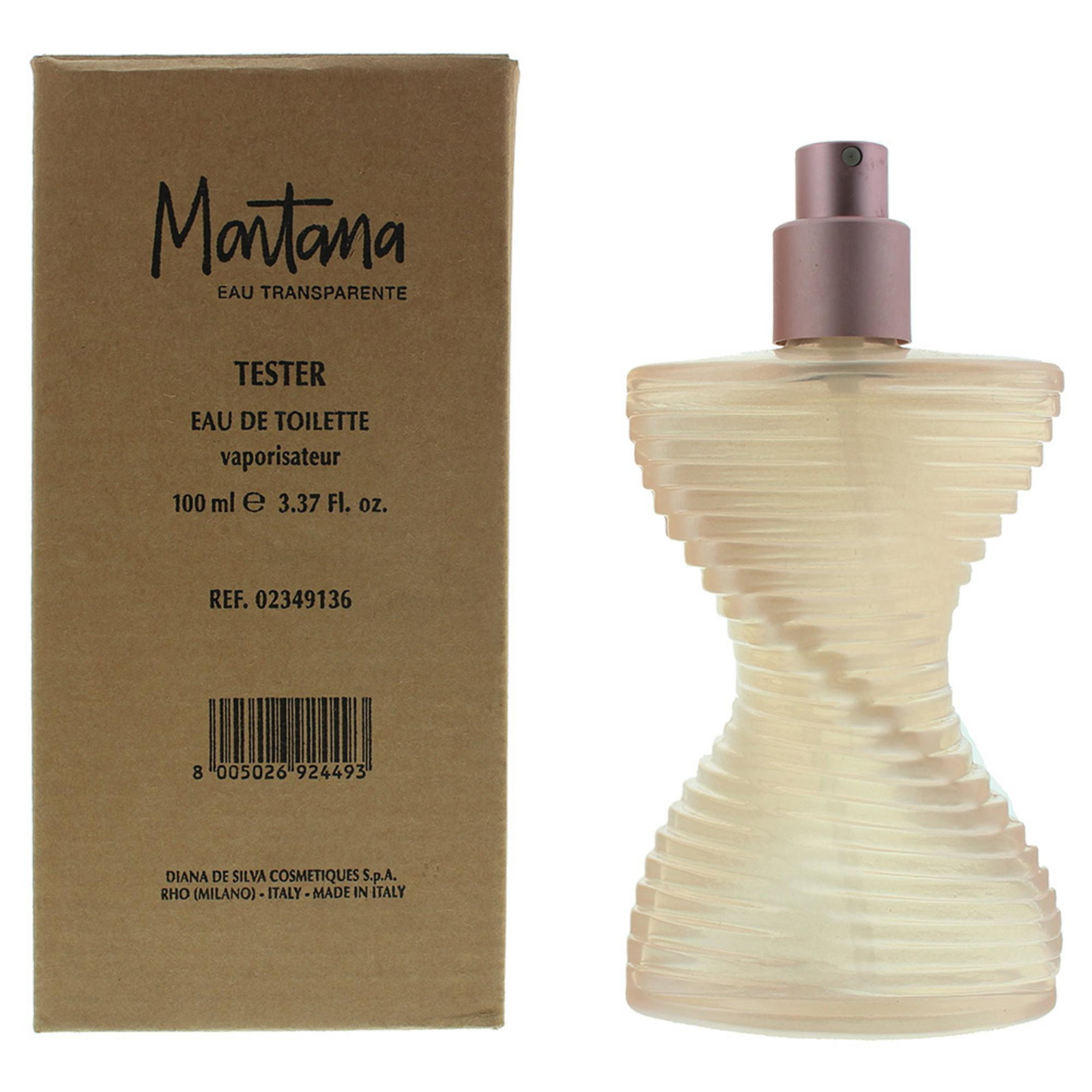 MNTETRF00100T-101 Montana, Eau Transparente, Eau de Toilette, Voor vrouwen, 100 ml *Tester - Afbeelding 1
