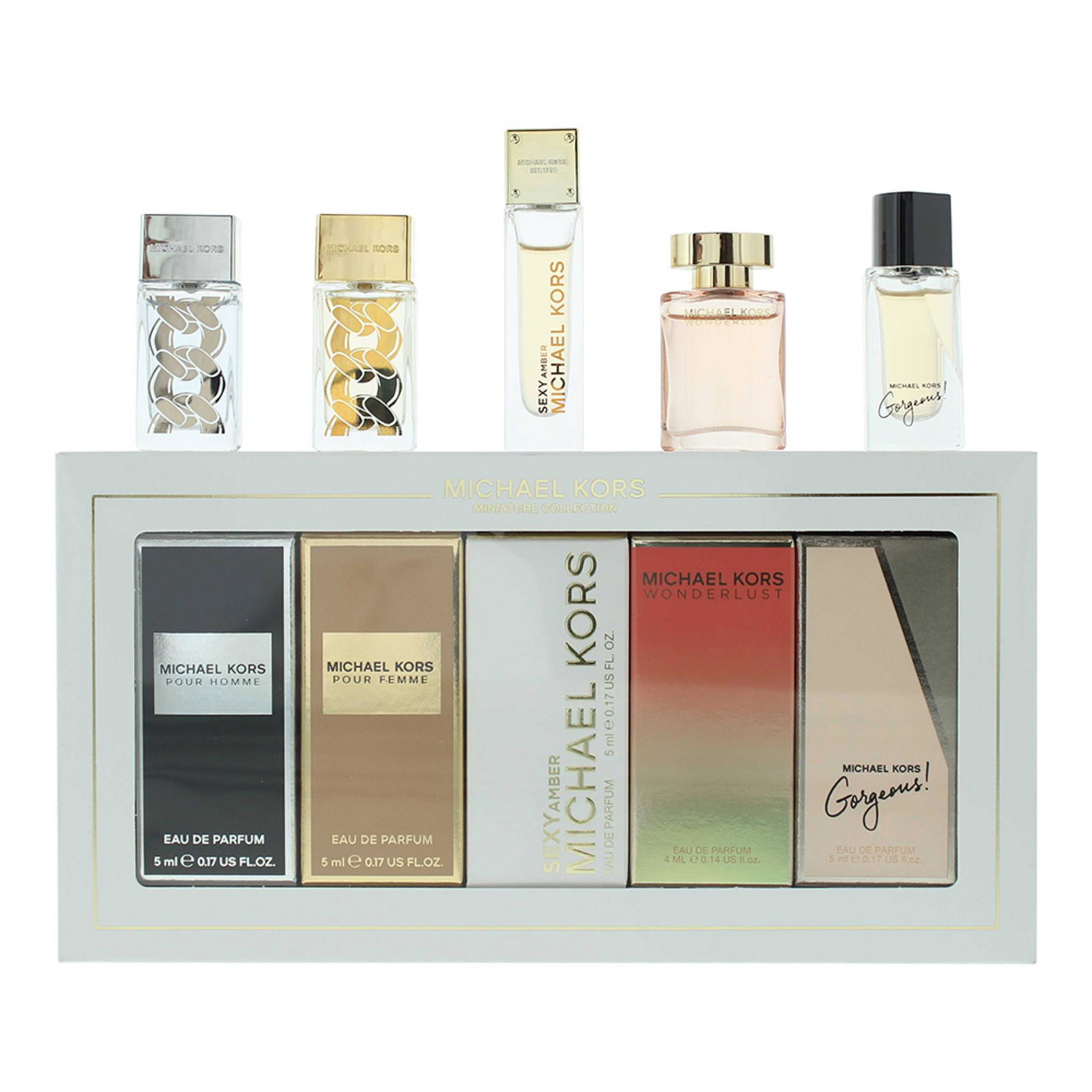 10049731-00101 Set, Michael Kors, Miniatures, Parfumwater, Voor vrouwen, 5 st, 5 ml *Miniatuur - Afbeelding 1