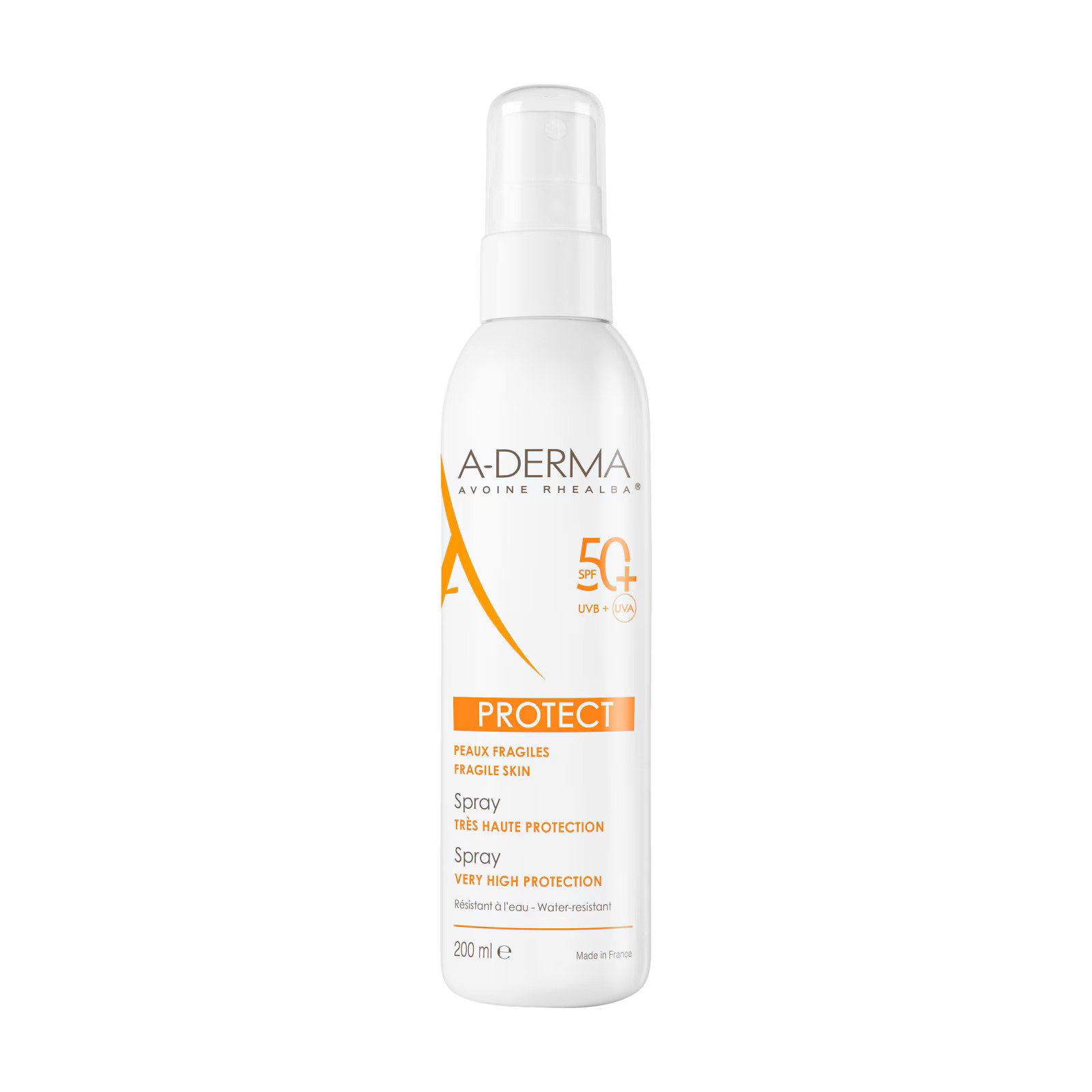 a-derma-protect-high-uv-protection-sunscreen-spray-spf-50-200-ml-1769510864 A-Derma, Protect, Hoge UV-bescherming, Zonnebrandspray, SPF 50+, 200 ml - Afbeelding 1