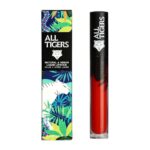 All Tigers, Natural & Vegan, Natuurlijk, Mat, Lipgloss, 888, Noem me koningin, 8 ml - Afbeelding 2