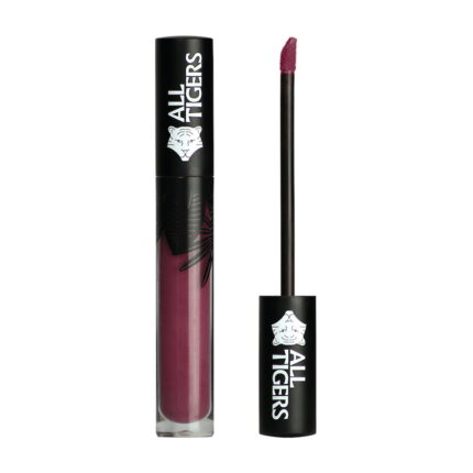 All Tigers, Natural & Vegan, Natuurlijk, Mat, Lipgloss, 980, Voel de kracht, 8 ml